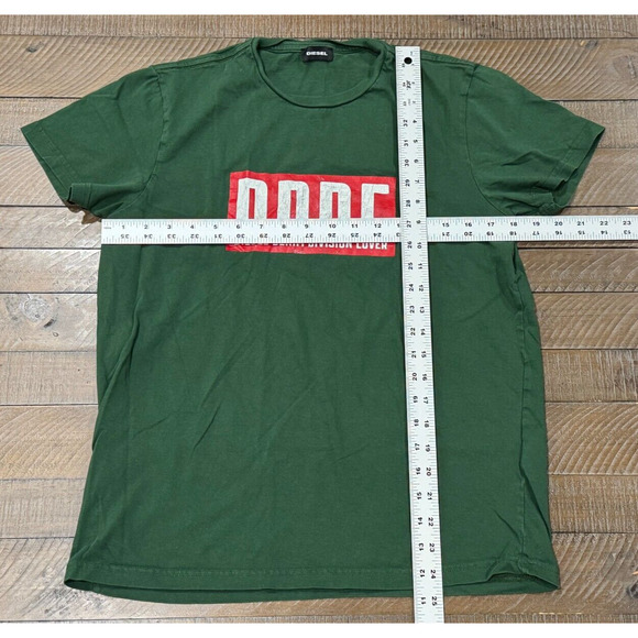 Diesel DDDL Green Short Sleeve T-Shirt - 100% Cotton - Size M - Picture 4 of 7